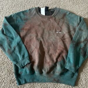 Urban Outfitters Lets Frans Velour Green Sweatshirt Small